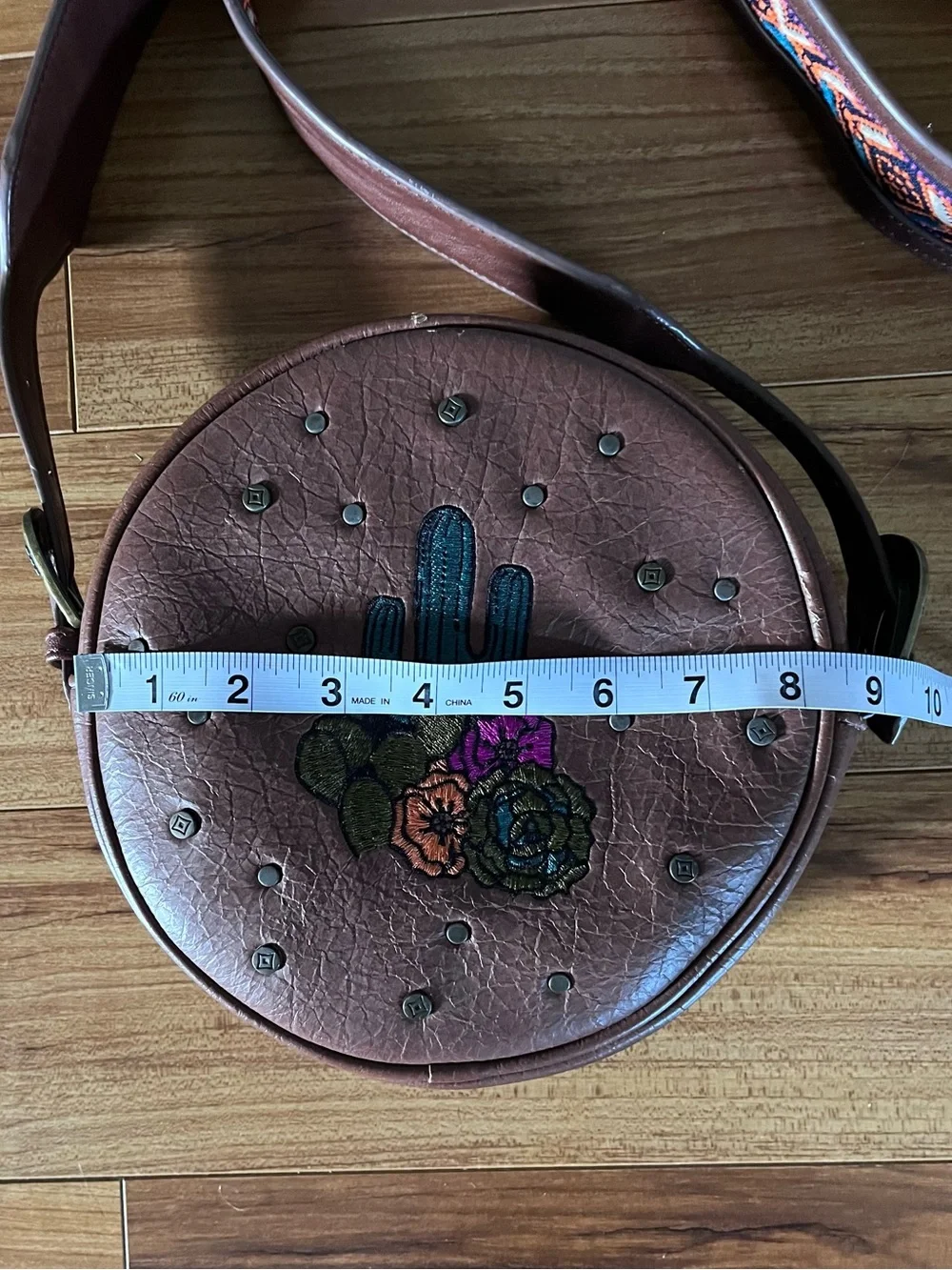 Southwestern Round Crossbody Bag